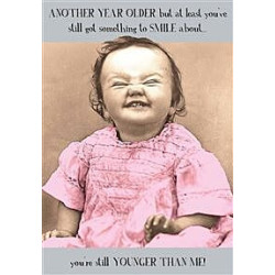 Little Girl Grinning Greeting Card Pigment