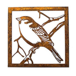 Little Sparrow Metal Garden Wall Art