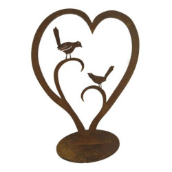 Love Birds Stand Garden Art