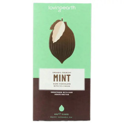 Loving Earth Organic Crunchy Mint Dark Chocolate 80g
