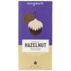 Loving Earth Raw Organic Hazelnut Mylk Chocolate 80g