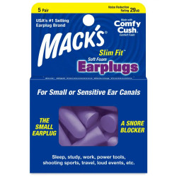 Mack's Soft Foam Earplugs Slim Fit 5 Pair