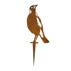 Magpie Three Stake Garden Art