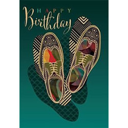 Male Colourful Shoes Greeting Card