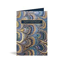 Male Peacock Feather Pattern Greeting Card