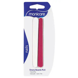 Manicare Emery Boards 120mm Coarse/Fine 8 Pack