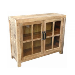 MF Natural Recycled Elm Glass Door