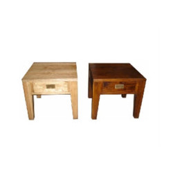 MF Oak 1-Drawer Lamp Table