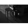 Industrial Metal Bar Stool  Black