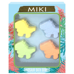 MIKI Dinosaur Bath Bombs 4 Pack