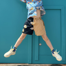 Miramara Designs - Alan Kids shorts-orange stripes