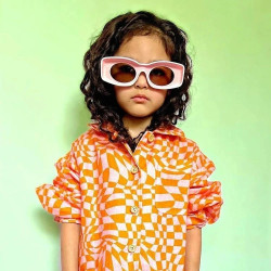 Miramara Designs - Austin kids linen shirt-orange