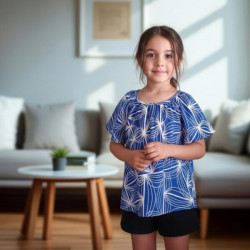 Miramara Designs - Girls linen blouse-Iva