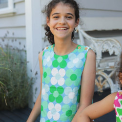Miramara Designs - Girls linen crop top-floral