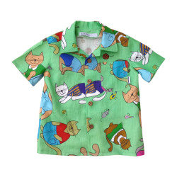 Miramara Designs - Kids Linen Shirt - Cats
