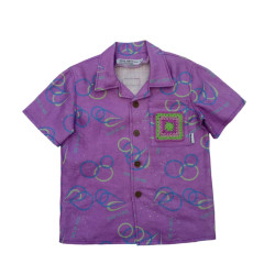 Miramara Designs - Kids linen shirt-Andy purple