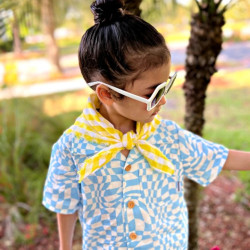 Miramara Designs - Kids linen shirt-blue