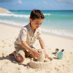 Miramara Designs - Kids linen shirt-cockleshell