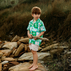 Miramara Designs - Kids linen shirt-floral