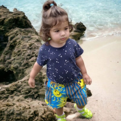 Miramara Designs - Kids shorts blue-organic cotton