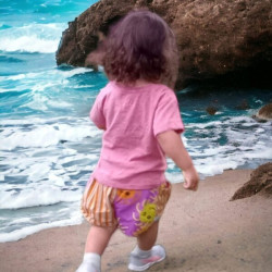 Miramara Designs - Kids shorts purple-organic cotton