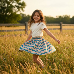 Miramara Designs - Mia organic cotton girls skirt