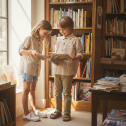 Miramara Designs - Robin kids linen shirt-cockleshells