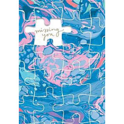 Miss You Missing Puzzle Piece Greeting Card