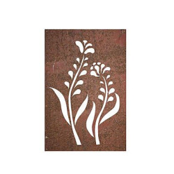 Mod Flower Metal Garden Wall Art Panel One