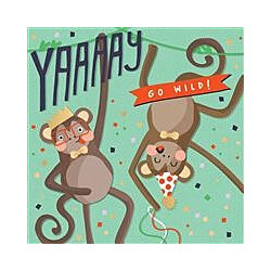 Monkeys going Wild Greeting Card LOLS