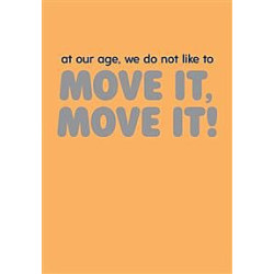Move It Move It Greeting Card Fuzzy Duck