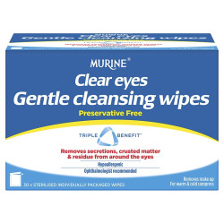 Murine Clear Eyes Wipes 30 Pack