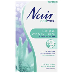 Nair Easiwax Large Reusable Wax Strips 20 Pack