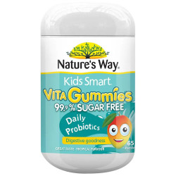 Nature's Way Kids Smart Vita Gummies 99.9% Sugar Free Daily Probiotics 65 Pastilles