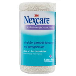 Nexcare Crepe Bandage White 100mm x 1.6m