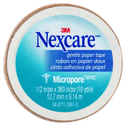 Nexcare Micropore First Aid Tape Tan 12.7mm x 9.14mm