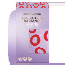 Nude by Nature Xmas23 AU Perfecting Radiance 10 Pc Brush Set