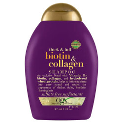 OGX Thick & Full + Volumising Biotin & Collagen Shampoo For Fine Hair 385mL