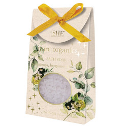 OM SHE Aromatherapy Pure Organics Bath Soak - Palmarosa, Bergamot & Vanilla