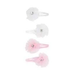 Ombrello Youngstars Snapclip Pink Tulle Flower 4 Pack