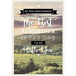 Our Anniversay Paddocks and Hills Photo Greeting Card