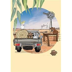 Outback Farm Adventures Greeting Card Our Aussie Way