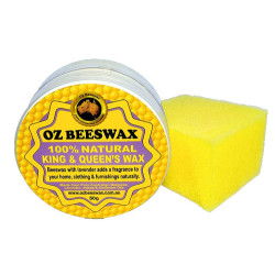 OZ King & Queens Wax 100% Natural Leather & Timber Polish With Lavender 50g