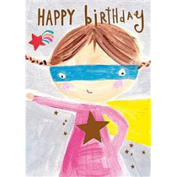 Papersalad Supergirl Greeting Card Paper Salad