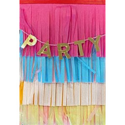 Party Fringing Greeting Card Heart of Gold