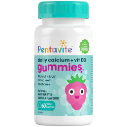 Pentavite Daily Calcium + Vitamin D3 Kids 60 Gummies