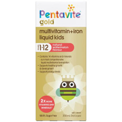 Pentavite Gold Multivitamin + Iron liquid Kids 200ml