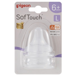 Pigeon SofTouch III Teat L 6m+ 2 Pack
