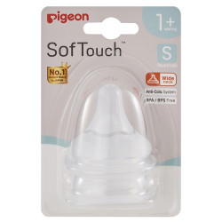 Pigeon SofTouch III Teat S 1m+ 2 Pack