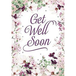 Pink and White Plowers Greeting Card